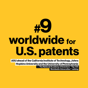 Graphic reading &quot;#9 worldwide for U.S. patents&quot;