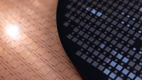 A close up view of microelectronics