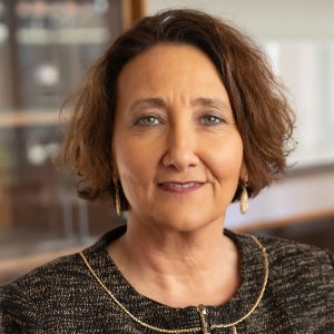 Stacy Leeds, shown in a 2024 portrait, is the Willard H. Pedrick Dean and Regents Professor of Law at the Sandra Day O’Connor College of Law at Arizona State University. She is a scholar of Indigenous law and policy and an experienced leader in law, higher education, economic development and conflict resolution.  Photo by Tabbs Mosier/ASU Law